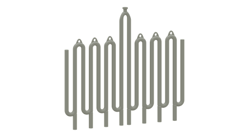 Reaction coils of pyrolysis furnaces installations to produce polyethylene and polypropylene.